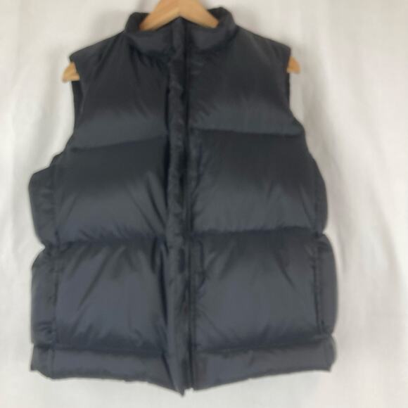 Glaciers Edge Puffer Vest Mens L Black Down Feathers Thick Loft Zip & Hook Loop - Picture 3 of 8